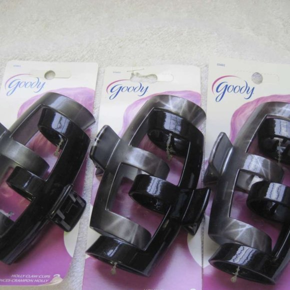 2 Goody Large Plastic Holly Jaw Claw Clips 6 Teeth Extra Inside Thick Hair Grip - Picture 11 of 16
